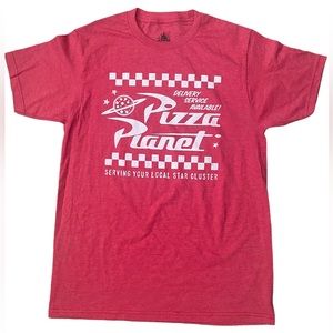 Disney Authentic Pizza Planet Printed T-Shirt - Mens Medium New With Tage
